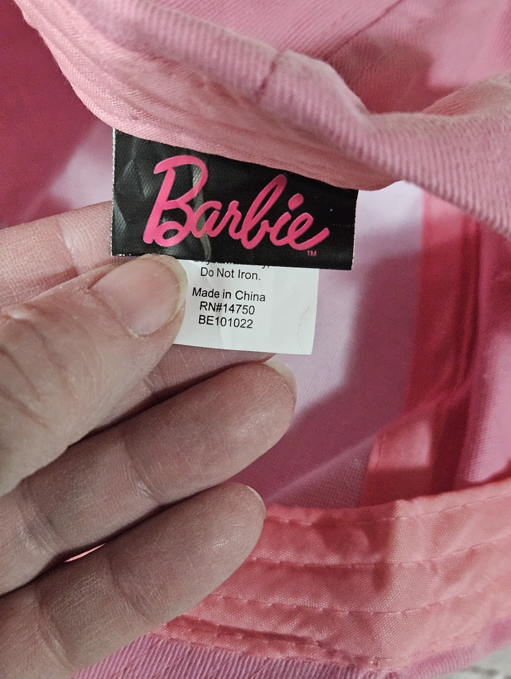Barbie Pink Logo Baseball Hat One Size Fits Most - Picture 4 of 6